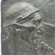 Plaster bas-relief "The Miner" by Constantin Meunier