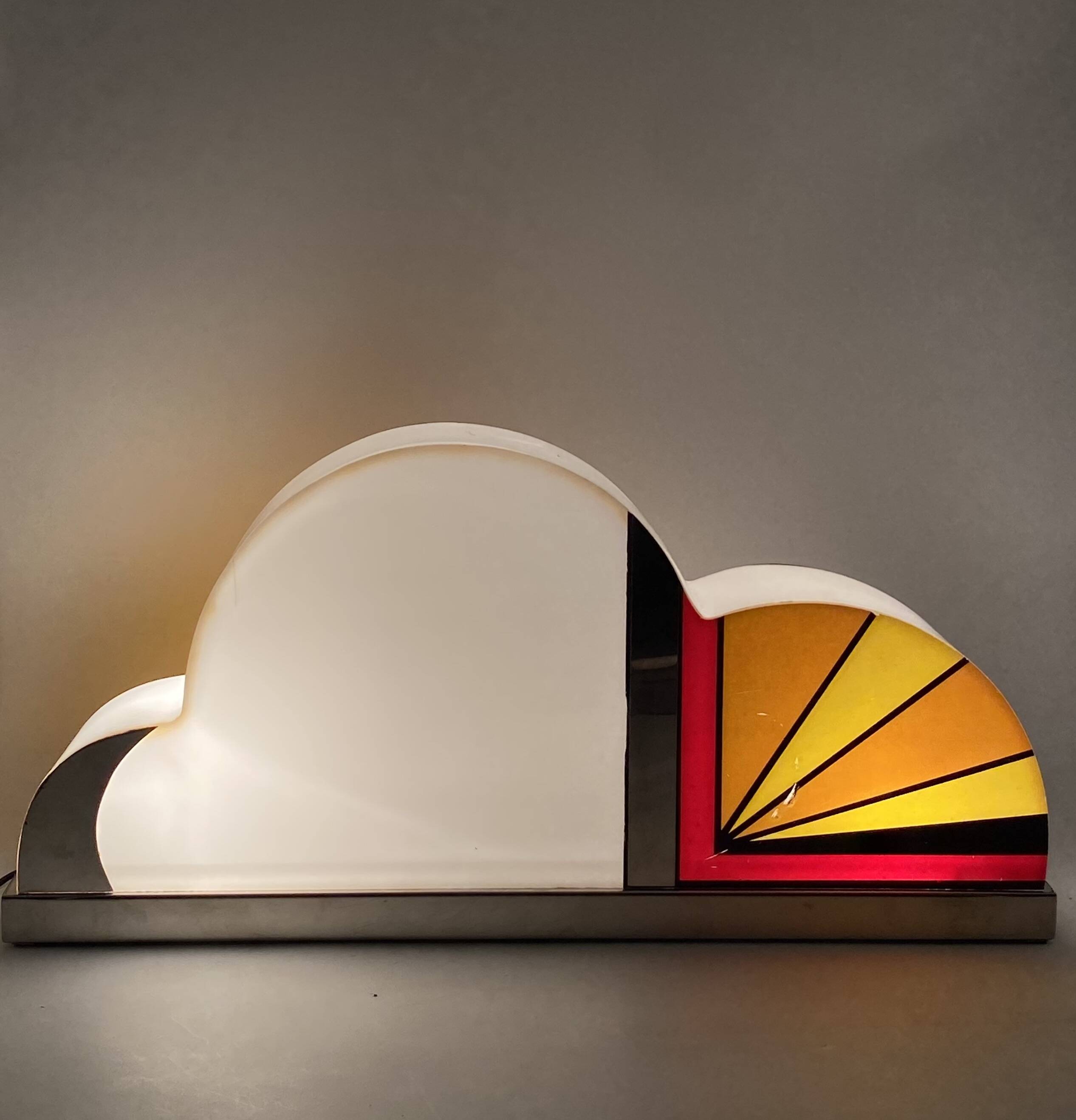 rare table lamp, Italy 1970s