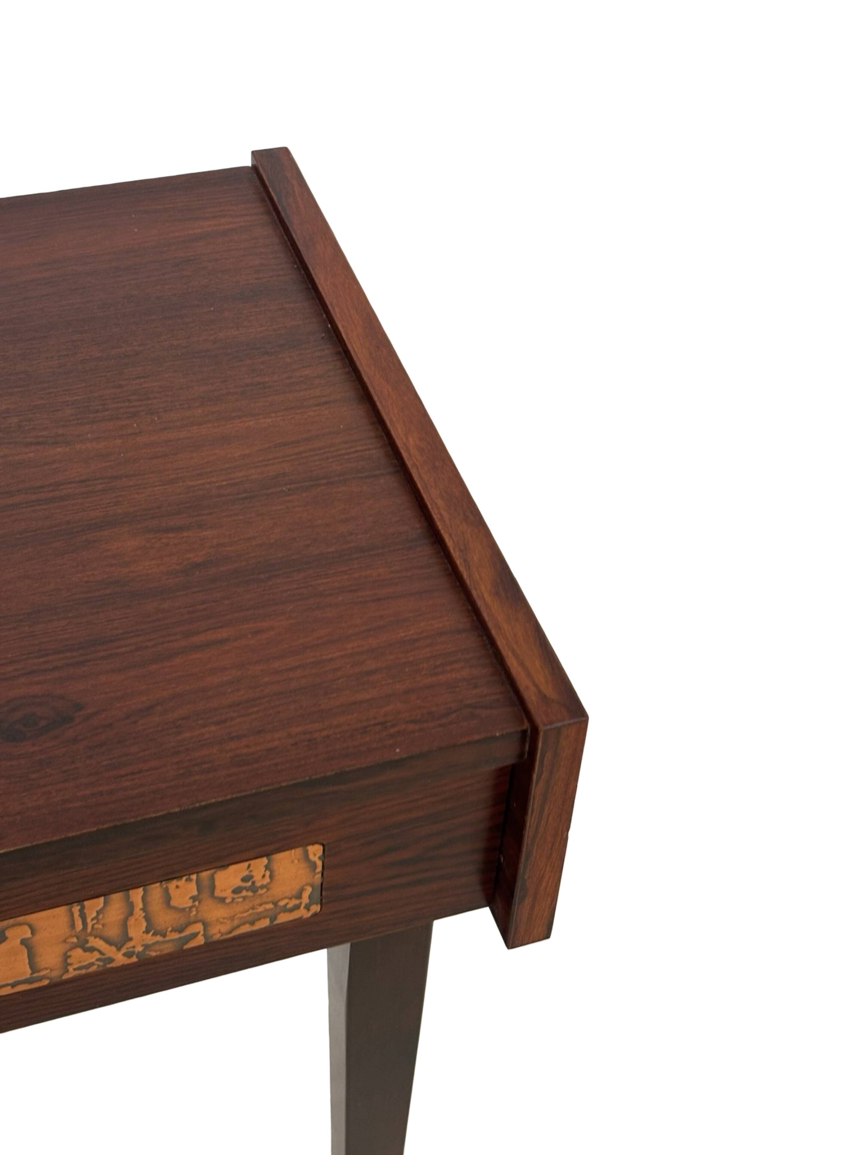 Commode vintage danoise en palissandre et laiton
