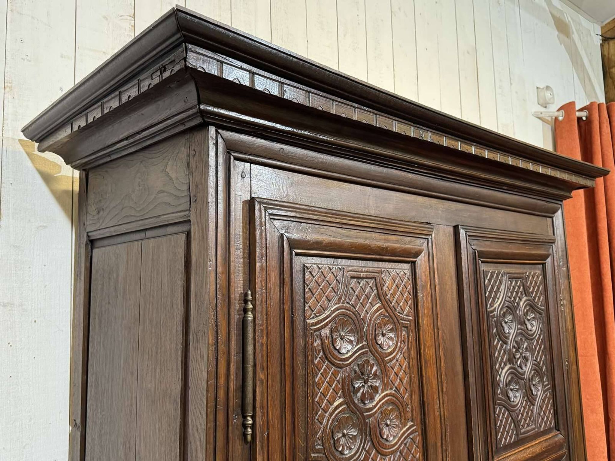 18th-century oak wardrobe