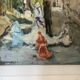 Ancien peinture tableau huile toile faraoni mariage eglise marié village