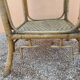 Pair of armchairs and rattan gueridon 1900s