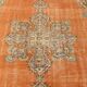 6x8 Brunt Orange & Beige Aesthetic Vintage Rug, 188x262Cm