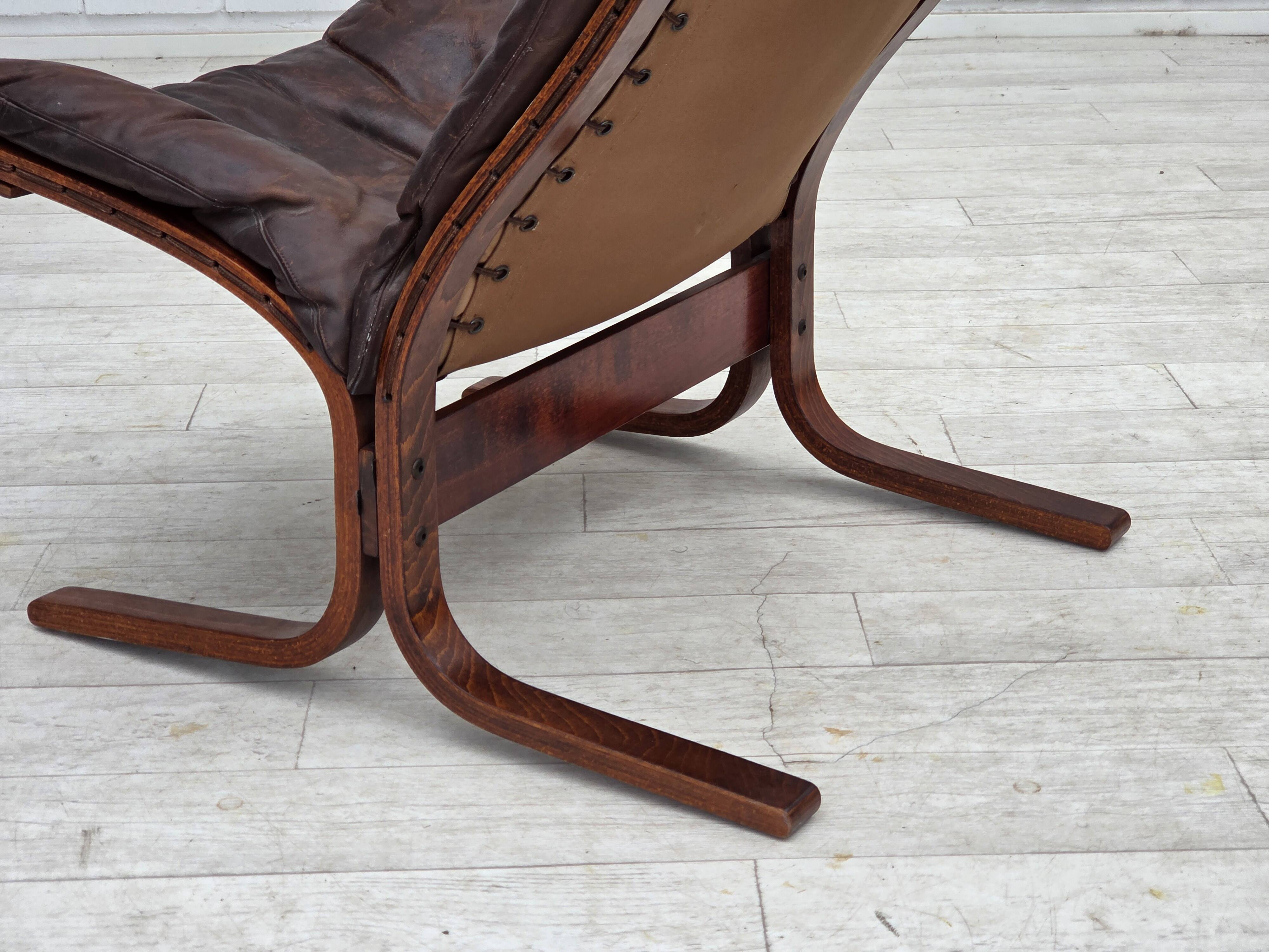 1970s, Norwegian design by Sigurd Ressel. Armchair model "Falcon".