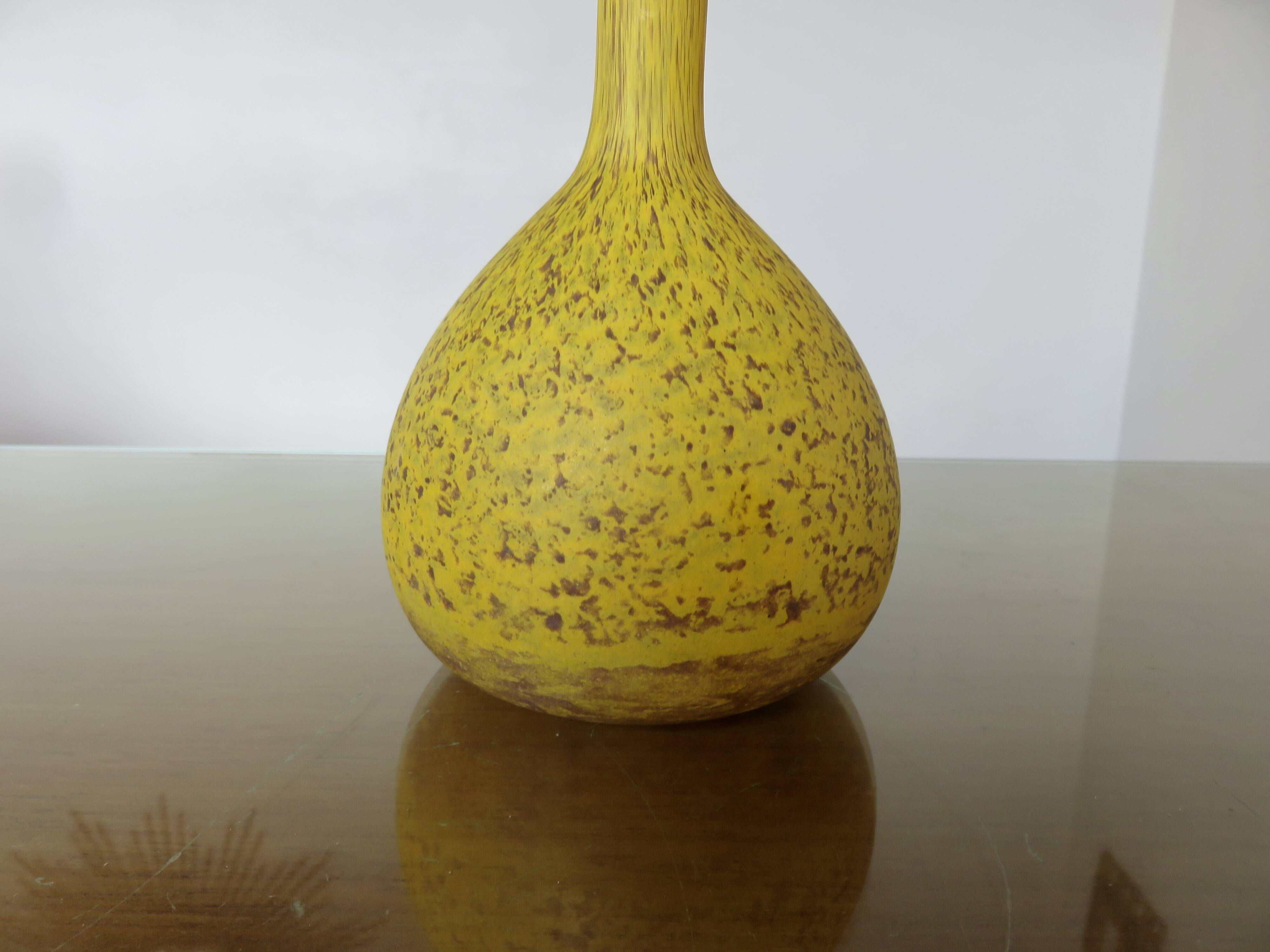 Delatte Berluze vase in marbled glass