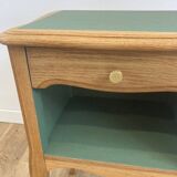 Wooden bedside table