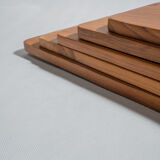 Cutting or presentation board of monoxyl teak with handle (T1)