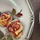 6 Digoin Sarreguemines Adele dinner plates 1940s 1950s