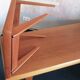Teak coffee tables and tray by Johannes Andersen for Trioh, Denmark 1960s