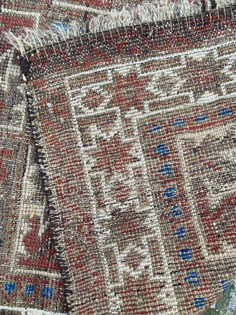 Ancient tribal baloch carpet 148x78 cm