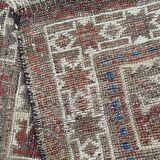 Ancient tribal baloch carpet 148x78 cm