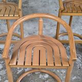 Set of 3 Almillmö bar stools, vintage 1980s German design