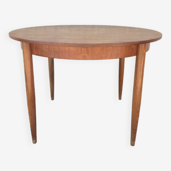 Table ronde à rallonges scandinave