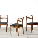 Set of 4 midcentury 'meredew' teak chairs