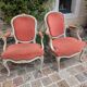 Paire de fauteuils d'époque Louis XV