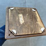 Old Longwy enamel earthenware tile trivet