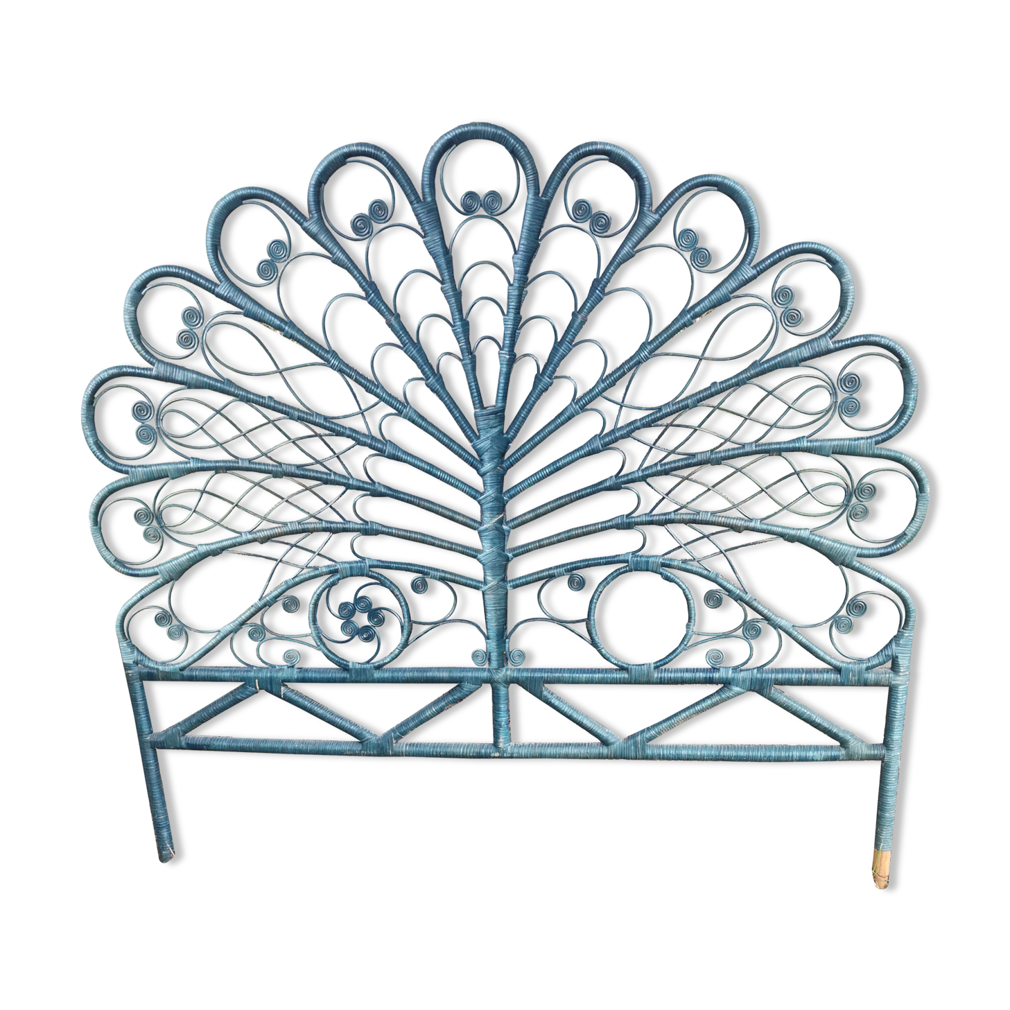 Rattan headboard