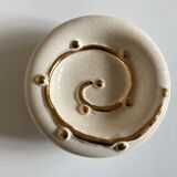 Empty pocket modernist swirl 1960 faience de Longwy