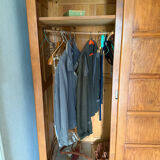 Design wardrobe by René Gabriel in solid wood circa 1945.