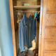 Design wardrobe by René Gabriel in solid wood circa 1945.