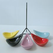 Cendiers vintage 1950 tripode céramique