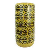 grand vase de sol italien mi bitossi aldo londi décor moresco ocre brun vert années 1960