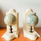 Pair of vintage globe bookends