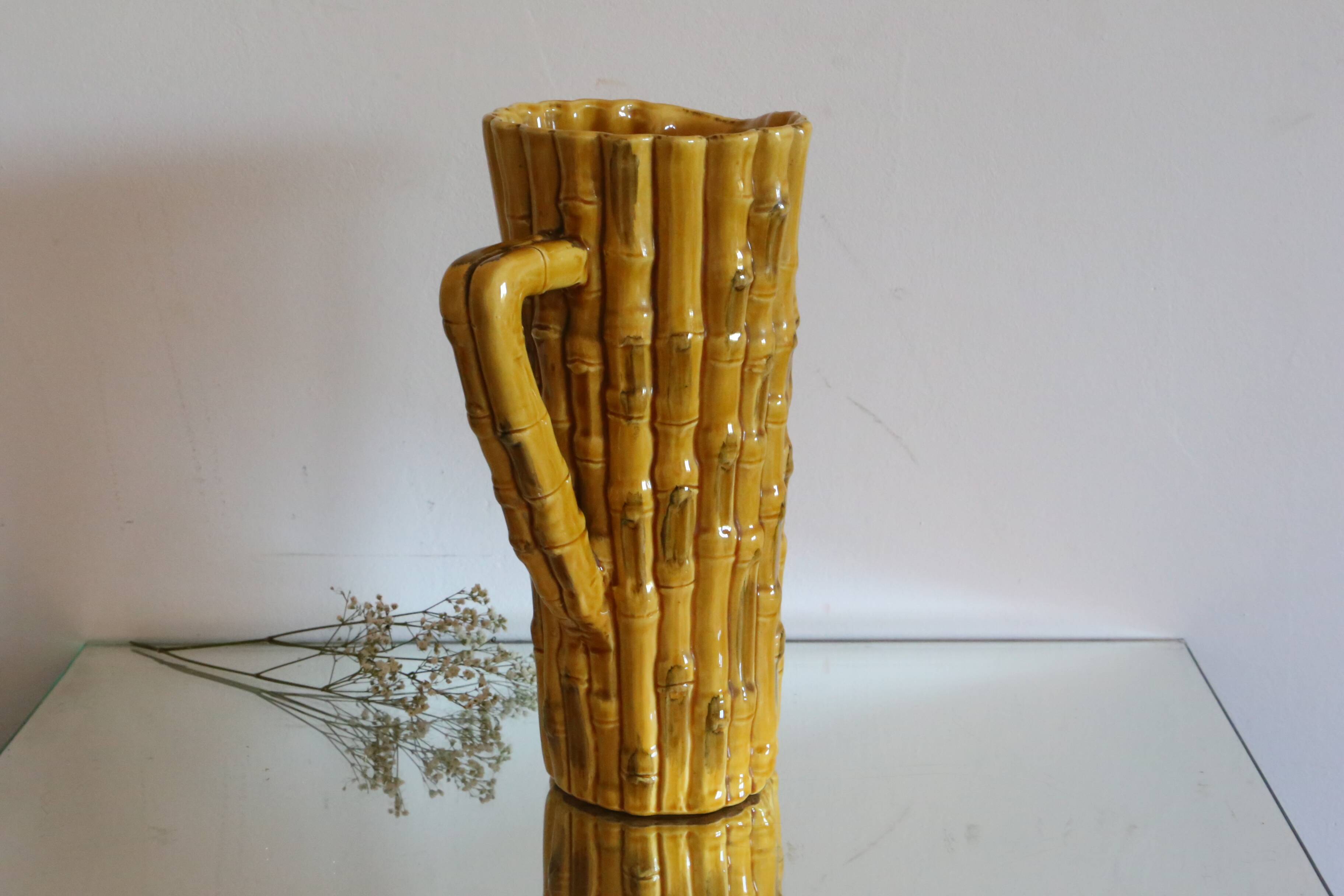 Large ceramic pitcher Vallauris