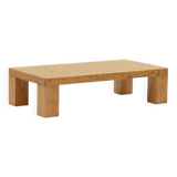 Rectangle oak mosaic coffee table from Rolf Middelboe & Gorm Lindum for Tranekaer, Denmark 70s.