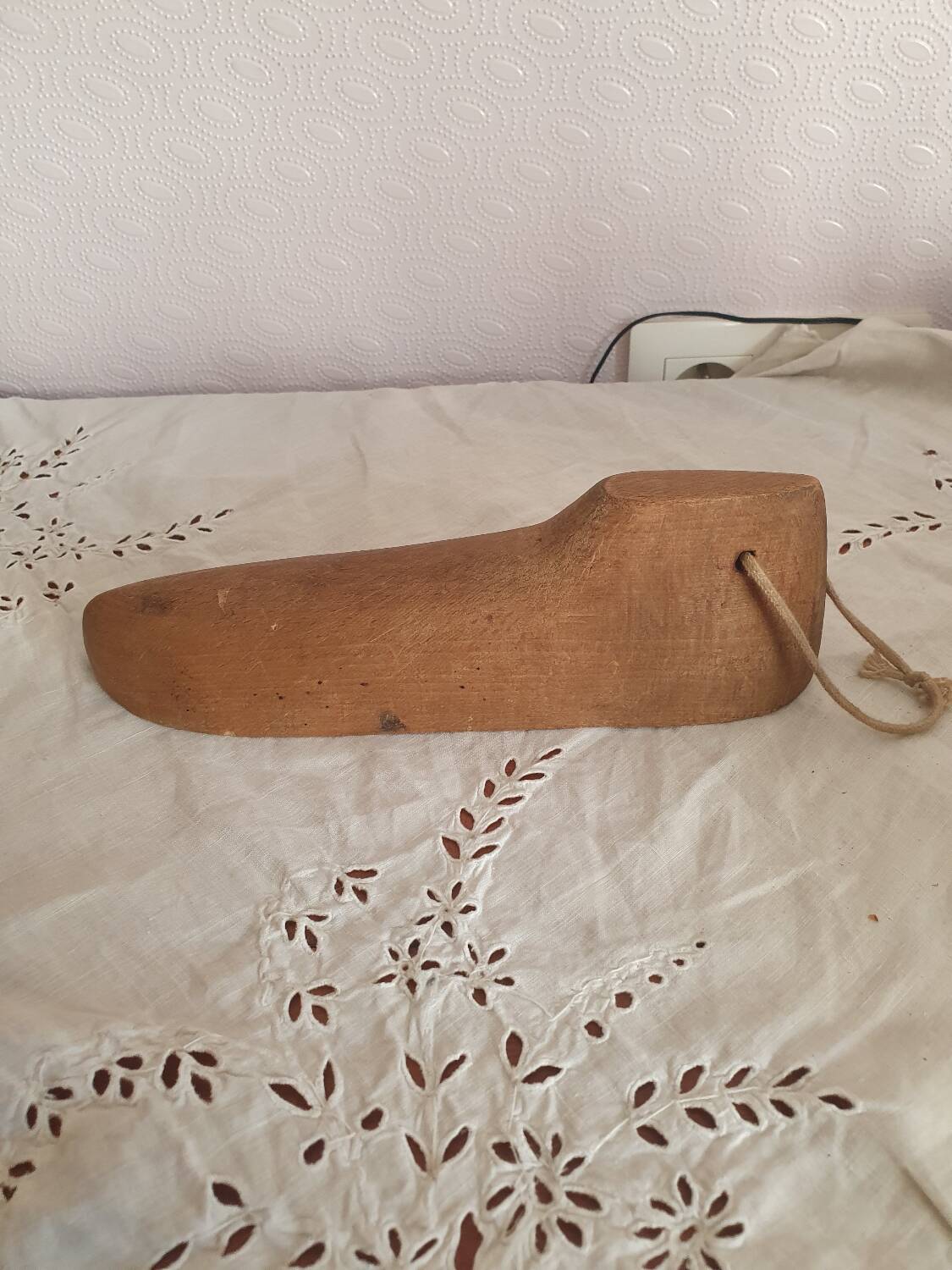 Old wooden shoe tree