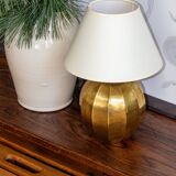 Faceted brass ball lamp base, 1940s