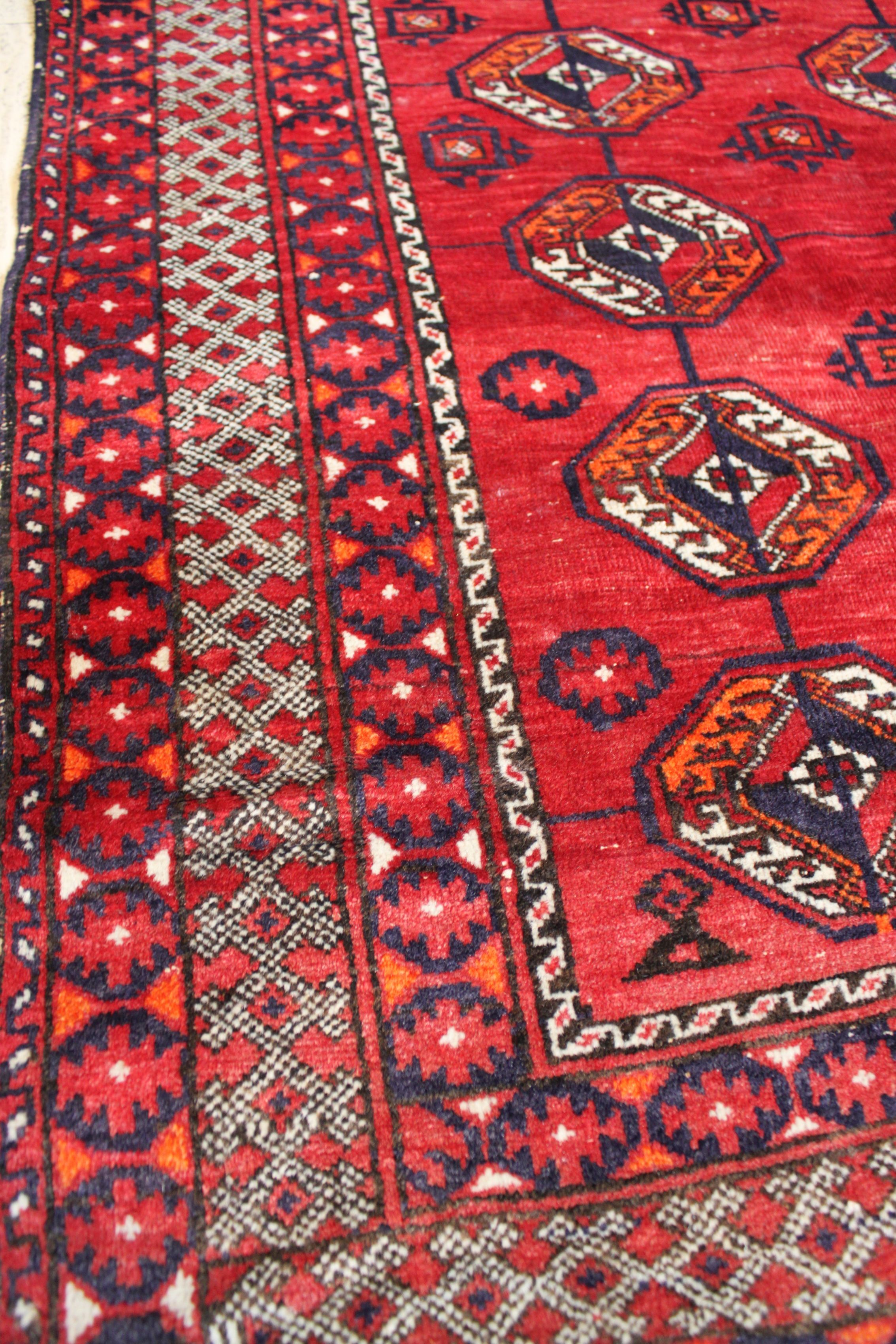 Tekke carpet, Turkmenistan, mid-20th century.