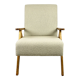 Fauteuil vintage beige boucle oak modèle b-310, années 1970