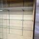 XL vintage wooden display cabinet / sideboard / wall cabinet