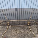 Smoked glass oval table 1970s