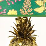 Hollywood Regency pineapple table lamp in brass by Mauro Manetti, Italy, 1970s.