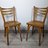 Pair of Baumann bistro chairs