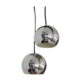 Pair of stainless steel ball globes