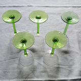 10 ancient white wine glasses from alsace