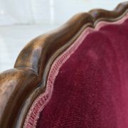 1950s, Danish armchair, furniture velour, ash wood,, mesh.