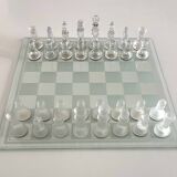 Glass Chessboard with Box