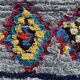 Tapis africain berbere boucheruite vintage, 230x80 cm