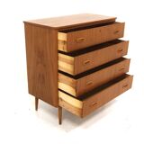 Commode scandinave en teck, Suède, 1960