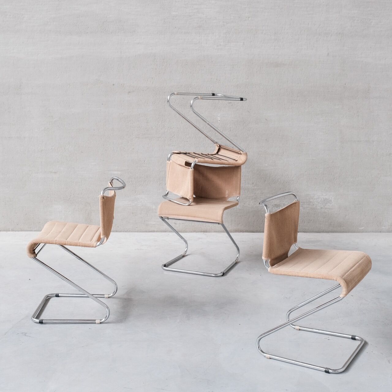 Set of 4 chairs by Pascal Mourgue