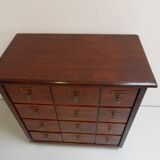 Vintage Dutch filing cabinet with drawers