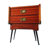 Scandinavian bedside table two drawers