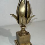 Lampe fleur en laiton