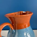 blue glazed ceramic carafe / blue glazed ceramic vase