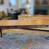 Large solid oak farmhouse table with two drawers 260 cm x 100 cm
