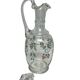 Carafe en verre émaillé à décor de fleurs, vers 1900